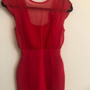 Red Bodycon Dress - XS